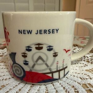 Starbucks You Are Here Collection New Jersey Mug - Red and White